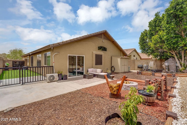 10226 W Country Club Trl, Peoria, AZ 85383 - back of house with stucco siding, a cooling unit, and a patio area