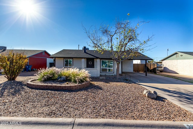 view of ranch-style house