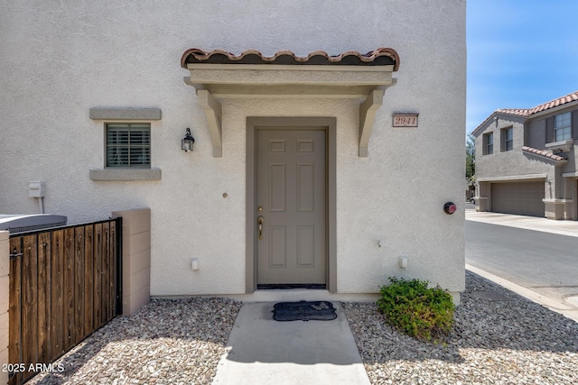 2941 E Darrow St, Phoenix, AZ 85042 - doorway to property featuring stucco siding