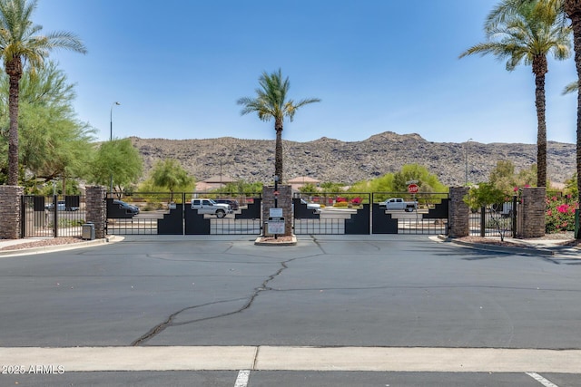 2941 E Darrow St, Phoenix, AZ 85042 - view of patio with a gate and a mountain view
