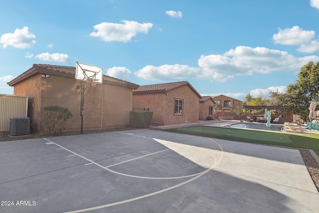 view of sport court