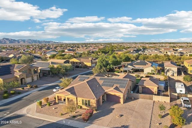 aerial view featuring a mountain view