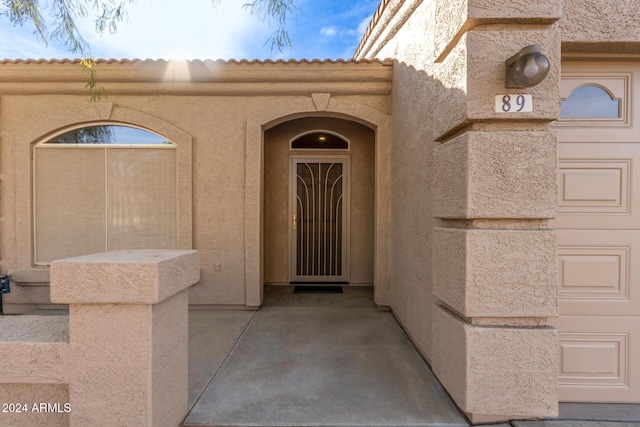 view of property entrance