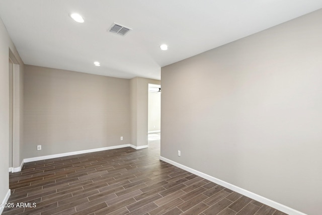 spare room featuring ceiling fan