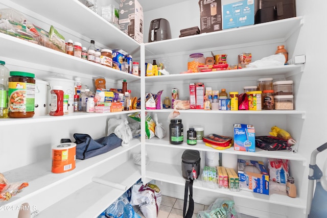 view of pantry