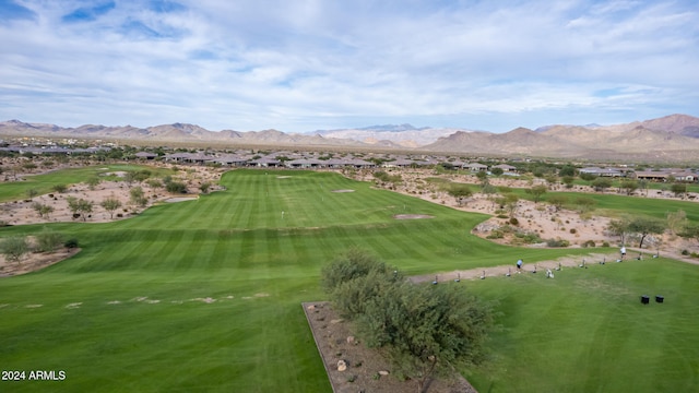 surrounding community with a mountain view