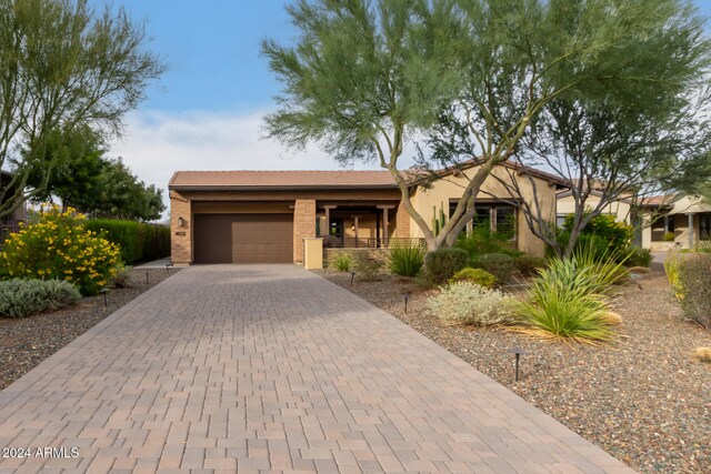 view of front of home featuring a garage