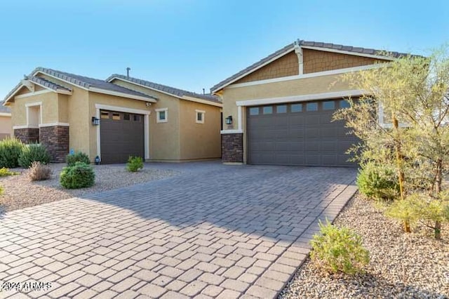 view of front of house featuring a garage