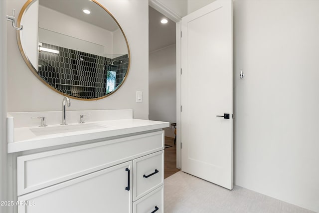 30600 N Pima Rd Unit 89, Scottsdale, AZ 85266 - full bathroom with a shower, vanity, and recessed lighting