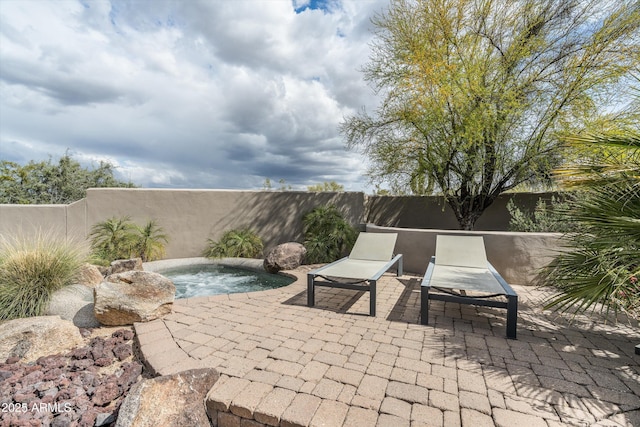 30600 N Pima Rd Unit 89, Scottsdale, AZ 85266 - view of patio / terrace with a fenced backyard