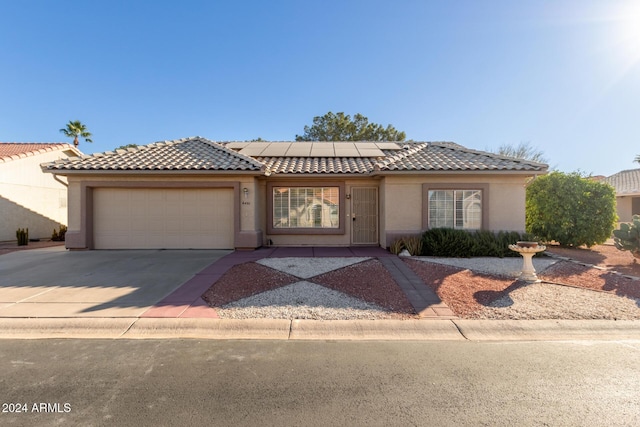 view of front of home featuring a garage