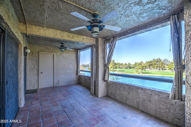 view of patio / terrace with a ceiling fan