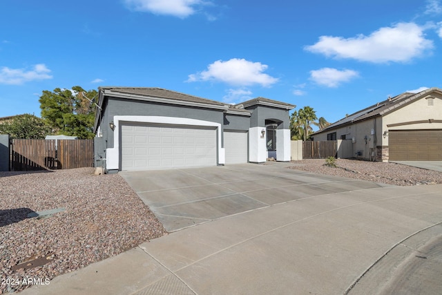 view of front of house featuring a garage