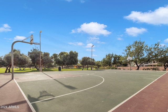 view of sport court