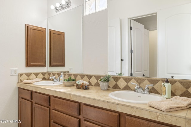 bathroom featuring vanity