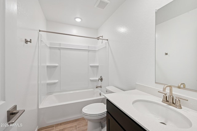 5535 S 240th Ln, Buckeye, AZ 85326 - full bathroom with vanity, bathing tub / shower combination, and wood finished floors