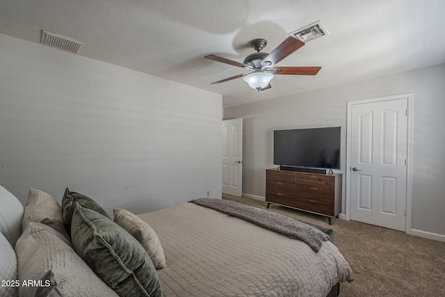 1461 W Tara Dr, Gilbert, AZ 85233 - bedroom with carpet flooring, a ceiling fan, and baseboards