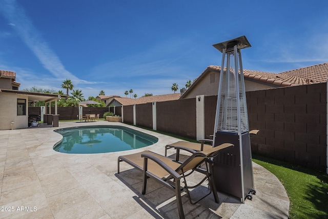 1461 W Tara Dr, Gilbert, AZ 85233 - view of pool with a fenced backyard and a patio area