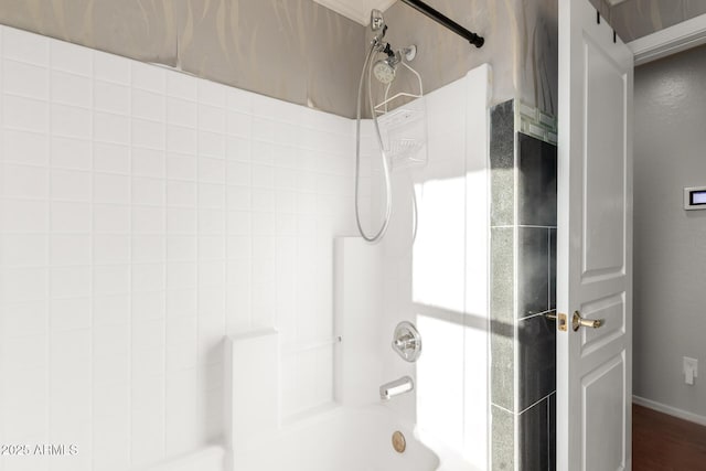 full bathroom with  shower combination