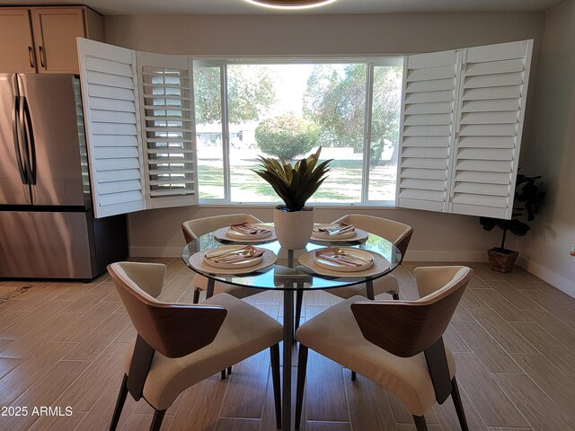 view of dining space