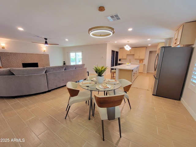 view of dining space
