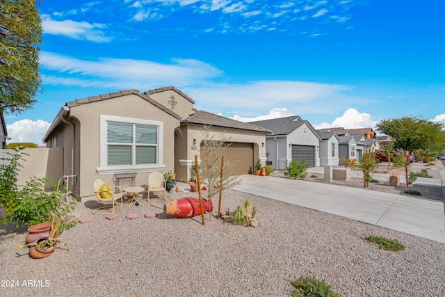 view of front of home featuring a garage