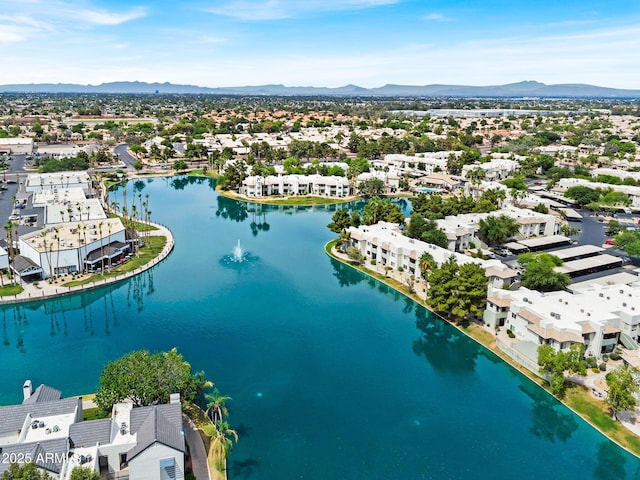 1825 W Ray Rd Unit 1119, Chandler, AZ 85224 - aerial view of residential area featuring a water and mountain view