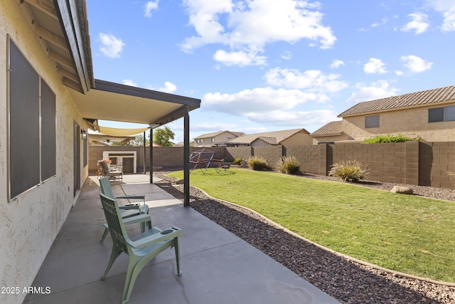 15969 W Adams St, Goodyear, AZ 85338 - fenced backyard featuring a patio area