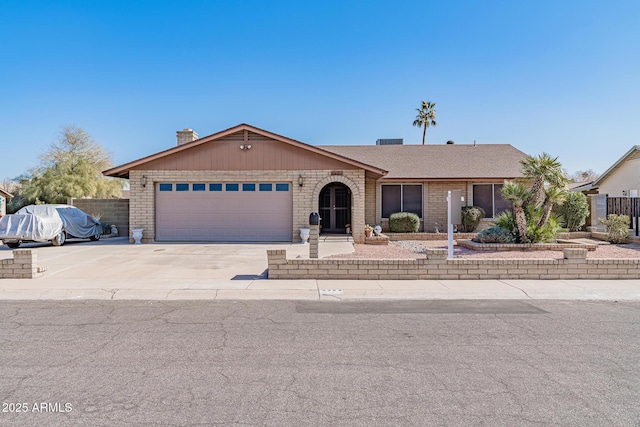 ranch-style house with a garage