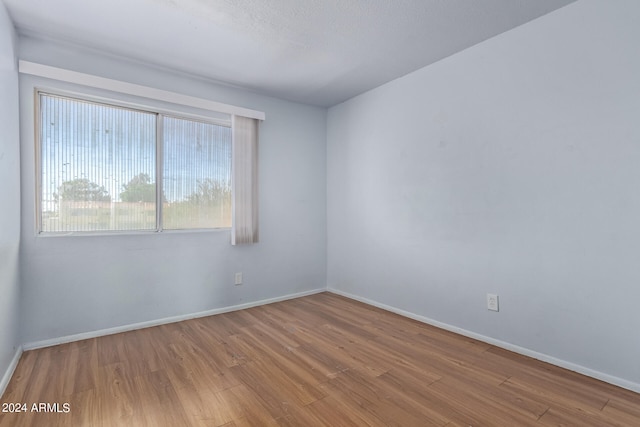 empty room featuring light wood-type flooring