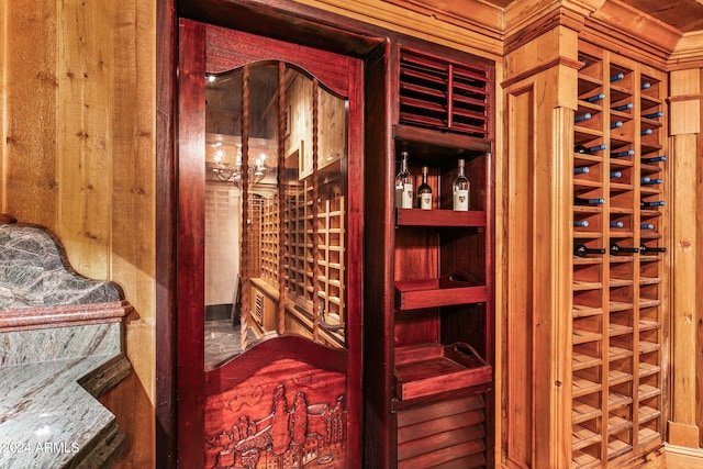 8100 N 68th St, Paradise Valley, AZ 85253 - wine room with wooden walls