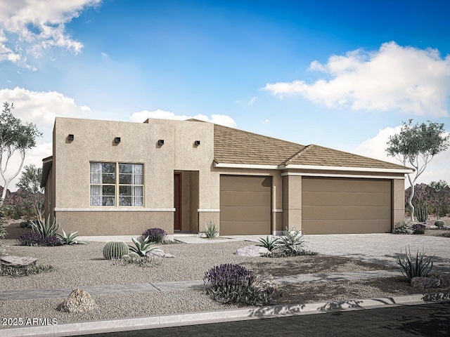 view of front of house featuring a garage