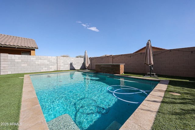 1713 W Cottonwood Ln, Phoenix, AZ 85045 - view of pool featuring a fenced in pool and a fenced backyard
