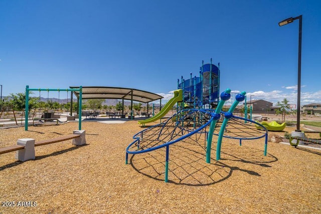 view of communal playground