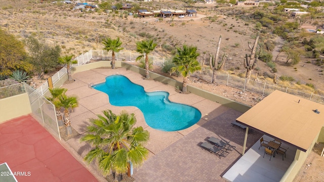 view of pool with a patio