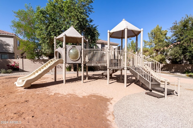 view of jungle gym