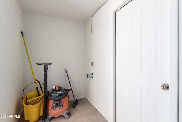 view of laundry area