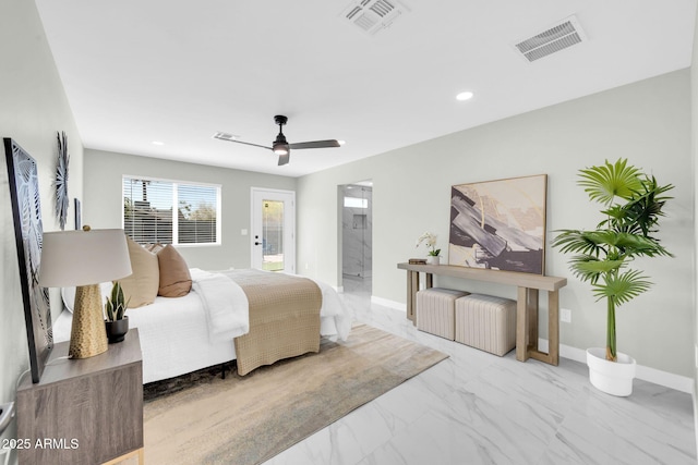 2926 N 16th Ave, Phoenix, AZ 85015 - bedroom with visible vents, marble finish floor, and baseboards