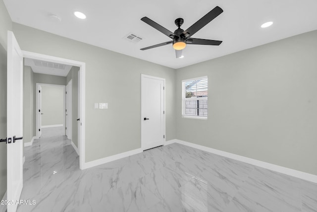 2926 N 16th Ave, Phoenix, AZ 85015 - unfurnished bedroom with recessed lighting, visible vents, and baseboards