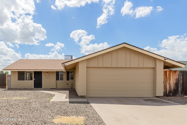 ranch-style house with a garage