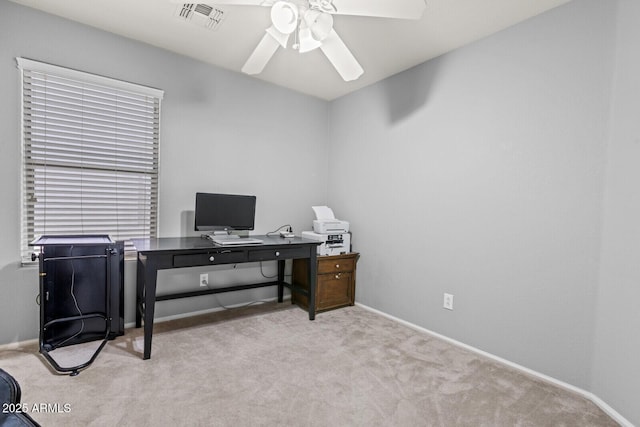 878 E Mountain View Rd, San Tan Valley, AZ 85143 - carpeted office featuring ceiling fan and baseboards