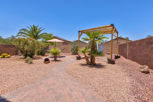 878 E Mountain View Rd, San Tan Valley, AZ 85143 - fenced backyard with a pergola