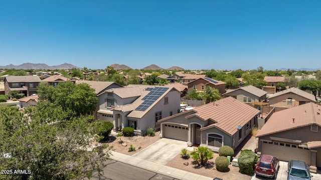 878 E Mountain View Rd, San Tan Valley, AZ 85143 - aerial view of residential area with a mountain backdrop