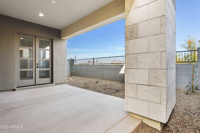 view of patio / terrace featuring a fenced backyard