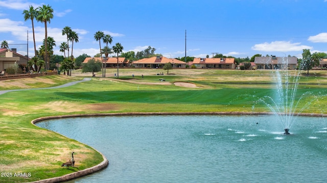 2461 Leisure World, Mesa, AZ 85206 - view of property's community featuring a water view, view of golf course, a residential view, and a lawn