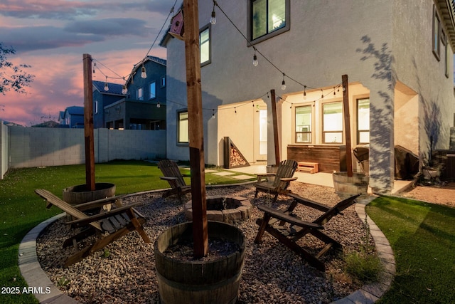 11541 E Corbin Ave, Mesa, AZ 85212 - view of patio featuring an outdoor fire pit
