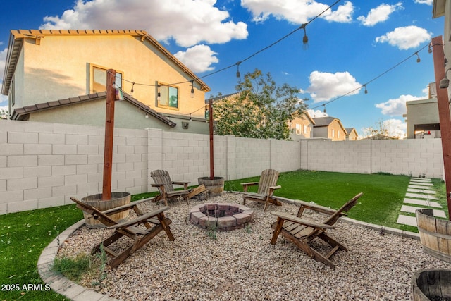 11541 E Corbin Ave, Mesa, AZ 85212 - view of patio featuring a fire pit