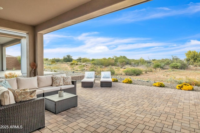 view of patio / terrace featuring outdoor lounge area
