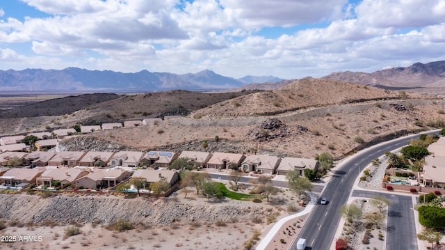 view of mountain feature featuring a residential view