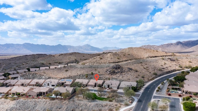 mountain view featuring a residential view